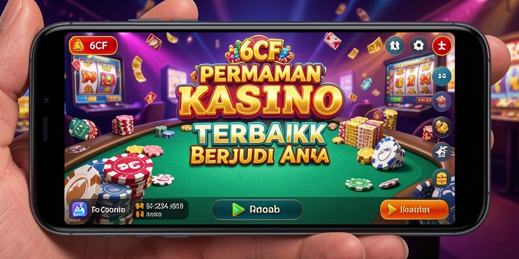 Screenshot gameplay 6CF menunjukkan suasana Kasino yang menarik.