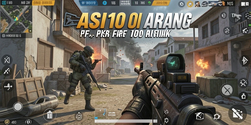 Tampilan gameplay ASIA100 yang menegangkan dan mendebarkan.
