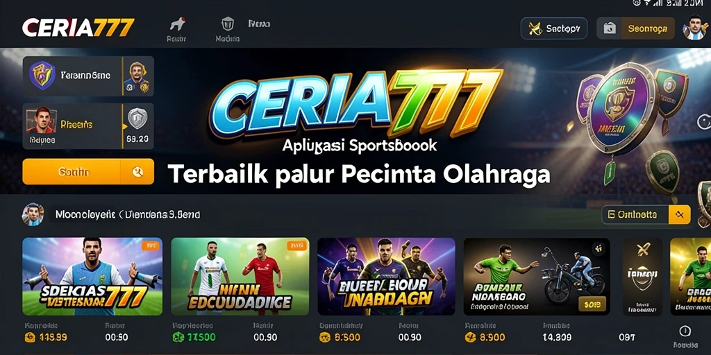 Tampilan gameplay <strong>CERIA777</strong> yang menarik dan interaktif untuk taruhan olahraga.