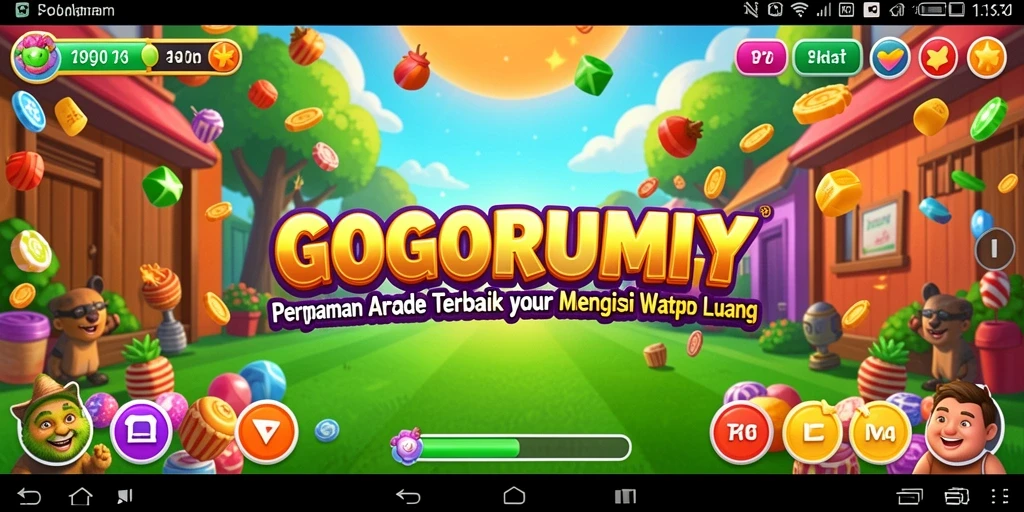 Tangkapan layar utama dari gameplay seru GOGORUMMY yang penuh aksi.