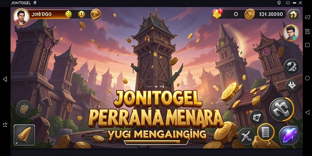 Screenshot gameplay menara pertahanan yang intens.