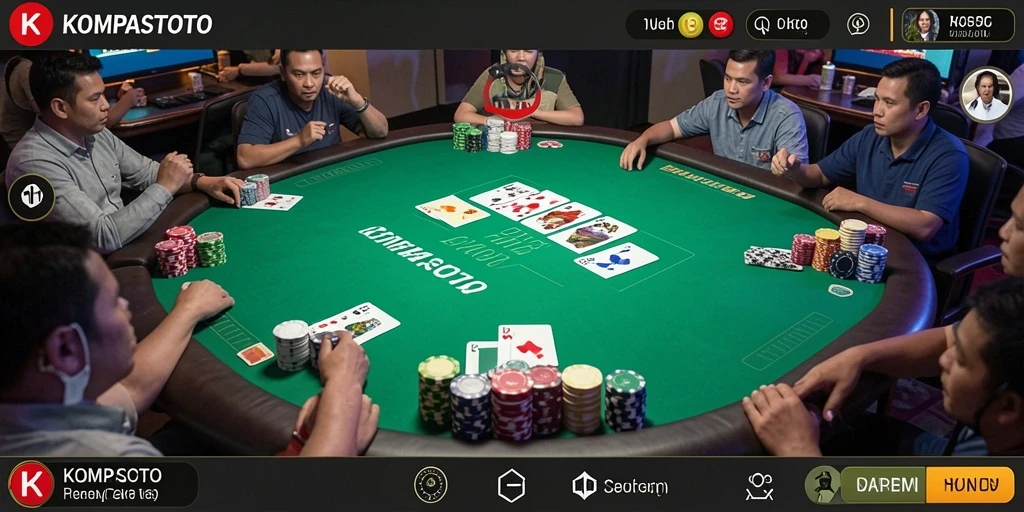 Tampilan gameplay KOMPASTOTO yang menarik dan menegangkan.