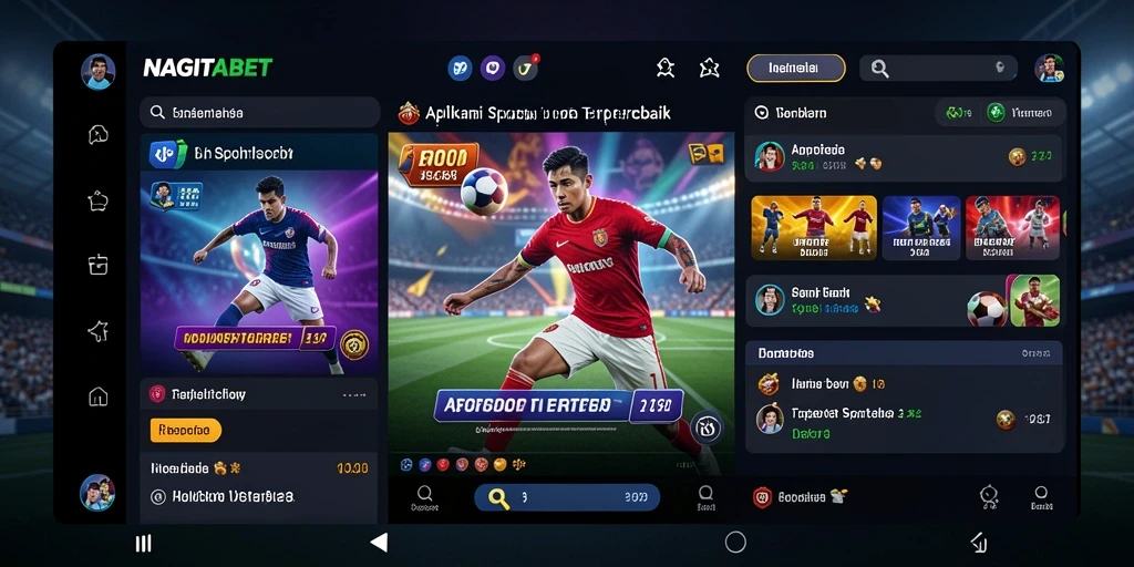 Screenshot NAGITABET menampilkan antarmuka taruhan yang menarik dan informatif.