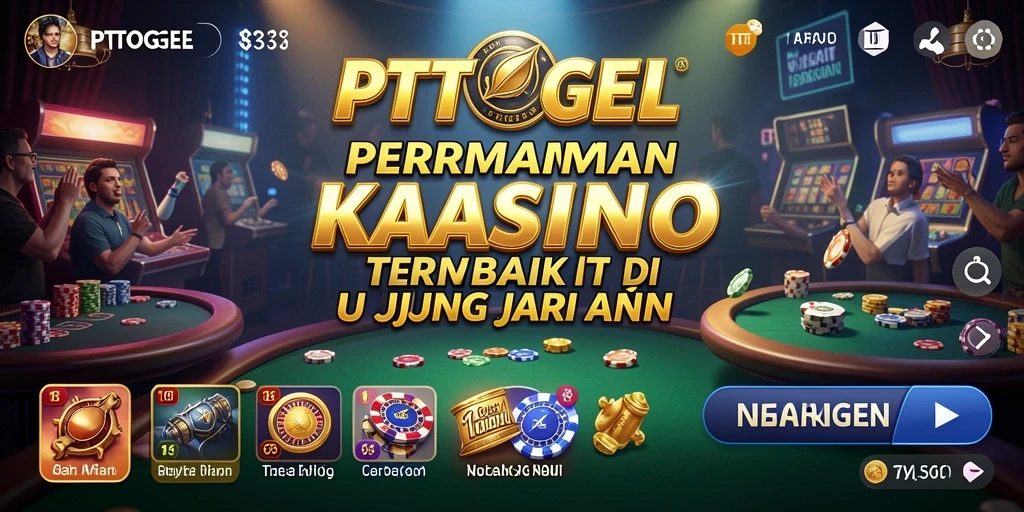 Menampilkan gameplay mendebarkan dari permainan Kasino PTTOGEL.