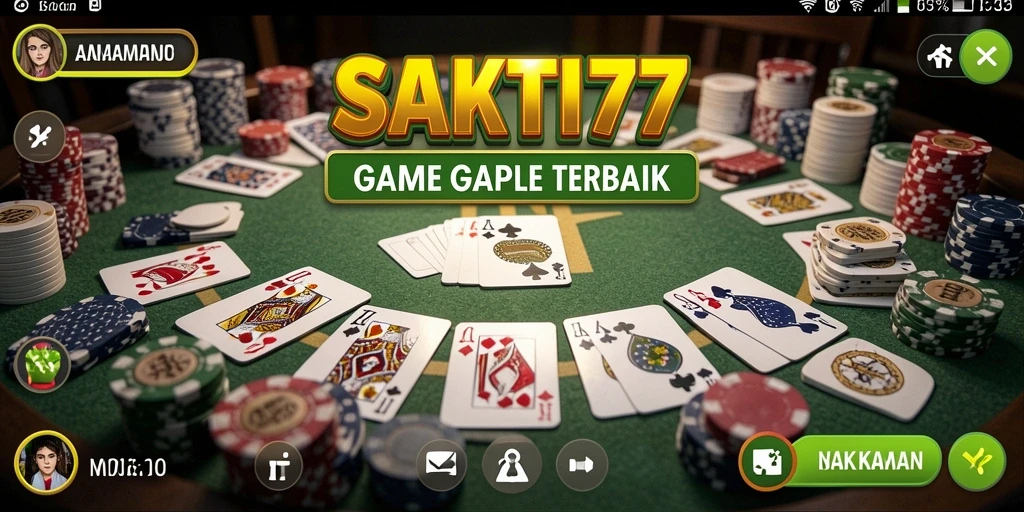 Screenshot gameplay SAKTI77 menampilkan keseruan bermain Gaple.