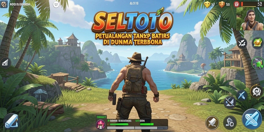 Tampilan layar gameplay <strong>SELTOTO</strong> yang menampilkan kebebasan eksplorasi luar biasa.