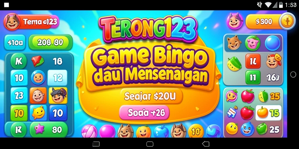 Tangkapan layar gameplay Bingo yang seru di TERONG123.