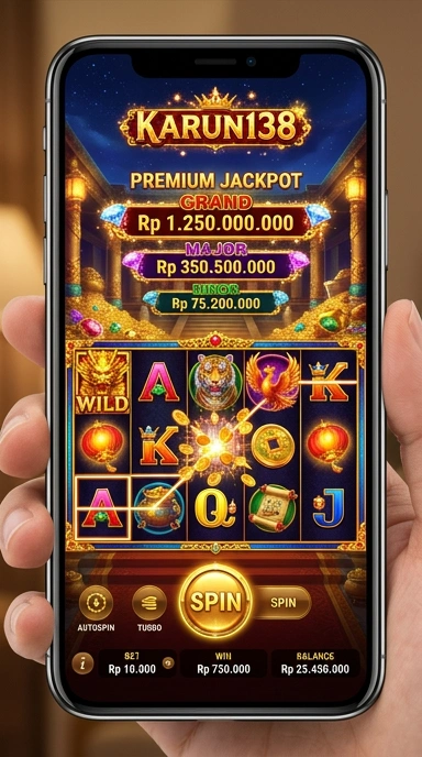 Screenshot antarmuka utama karun138 yang menarik perhatian.